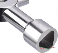 Llave multimtifción de 4 Vías para Puerta de Agua Eléctrica, medida de gas, de Gabinete Caja, abridor de llave (Plata) - details 1
