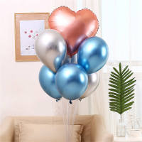 Set De 7 Tubos Soporte Para Globos Metálicos Para Decoración De Fiesta De Cumpleaños Boda Baño De Muy Lindo Navidad Accesorios - details 0