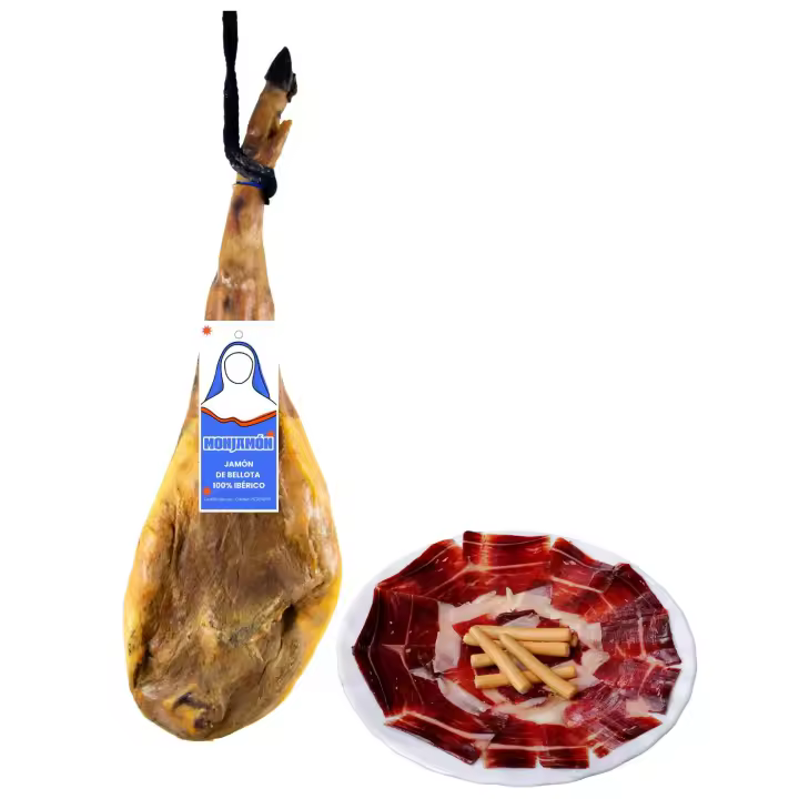 Monjamón | Jamón de Bellota 100% Ibérico - Pata Negra [Elegido Producto del Año 2025]  Sobrecitos Cortados Al Vacío . Artesanal , Tradicional y de Calidad Gourmet | PREMIUM - 1