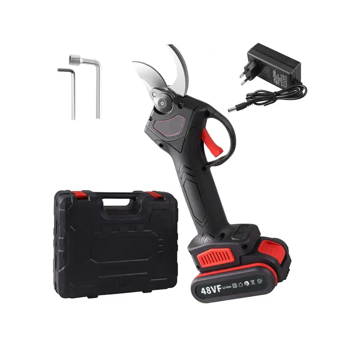 Mediawave tienda profesional eléctrica tijeras corte 30mm poda para plantas 48V-2Ah - 1