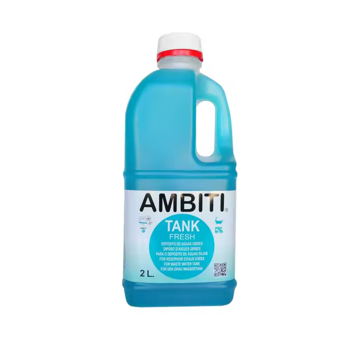 Ambiti  Tank Fresh  AditivoBiodegradableDepósitodeAguasGrises,Duchas,FregaderosyDesagües  Para Autocaravanas y Campers   Garrada Disponible en 2Litros y 5 Litros - 1