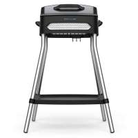 Barbacoa Eléctrica PerfectCountry con Patas, Tapa Abatible y Bandeja Inferior, RockStone, 43x38cm, 2000W - Cecotec - details 0