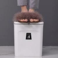 Bandeja De Cocina Con Tapa Deslizante Y Colgante Sin Perforaciones Contenedor De Basura Para El Hogar Y Toilette Material ABS Forma Rectangular - details 10
