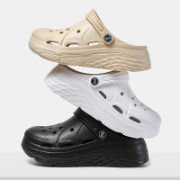 Sandalias De Plataforma Moda Para Mujer Verano 2025 Suela Gruesa EVA Clogs Para Jardín Antideslizantes Playa Con Agujeros Talla True - details 9