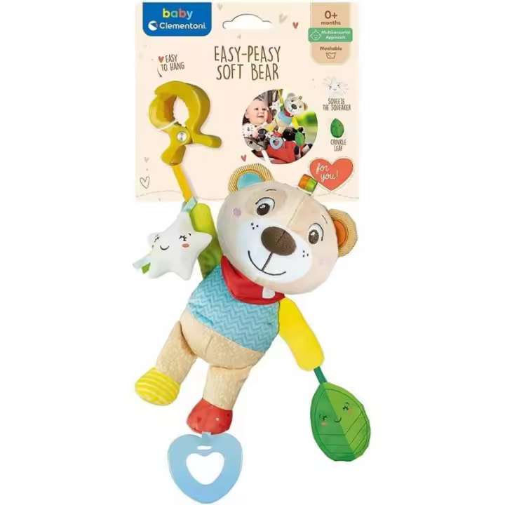 Oso de Peluche para bebé  Easy-Peasy Soft Bear de Clementoni - 1