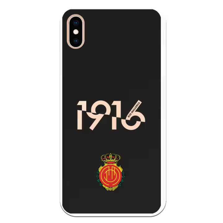 Funda original compatible con iPhone XS Max - RCD Mallorca escudo lineas - 1