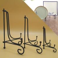 Soporte De Hierro Negro Para Manualidades DIY Soporte Para Libros Pedestal Para Fotos Estante De Exhibición Easel Soporte Para Cuadros Y Platos - details 0