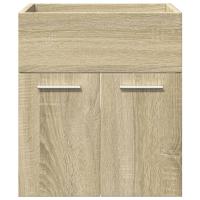 vidaXL Juego de muebles de baño 4 pzas contrachapada roble Sonoma - details 5