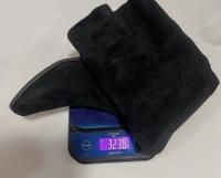 SP Botas de Caballero de Gamuza Retro Para Mujer, nuevo estilo, Tacón Gruesto, BOTAS Altas con punta, BOTAS marrones con pligues. - details 0