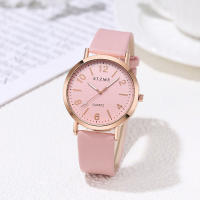 Reloj De Pulsera De Cuero Para Mujer SZTME Versión Coreana Con Escala Digital Luz Nocturna Estilo Fashion Y Casual - details 6