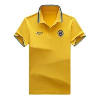 Camisa Polo De Algodón Puro Para Hombres Verano Estilo Casual Color Sólido Talla Grande Cuello En V Manga Corta Versátil - details 8