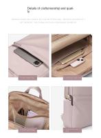 Mochila GOLF Para Mujer Estilo Casual De Viaje Sencillo Y Moda Material De Tela Oxford Y Lona Con Bolsillo Exterior Y Cierre De Cremallera - details 13