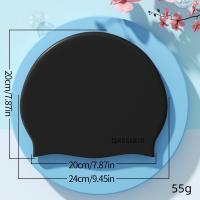 Gorro De Natación De Silicona Impermeable Y Elástico Para Mujeres Y Hombres Gorro De Natación Puro Color De Alta Elasticidad - details 7