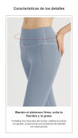 FREES COPES Leggings Mujer | Pantalones Yoga Mujer | Mallas Push Up de Deporte，seamless yoga leggings - details 2