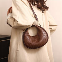 Bolso De Hombro PU Cuero Moda Color Sólido Con Red Trendy Bolso Cruzado Pequeño Para Damas Lujo Diseñador Bolsos De Mano - details 13
