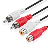 Banner - Cable de audio estereo 2x RCA macho - 2x RCA hembra