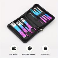 Kit Profesional De Manicura Y Pedicura En Acero Inoxidable Con Estuche De Viaje Y Alicate De Uñas Y Tijeras De Prensa 9-18 Piezas - details 4