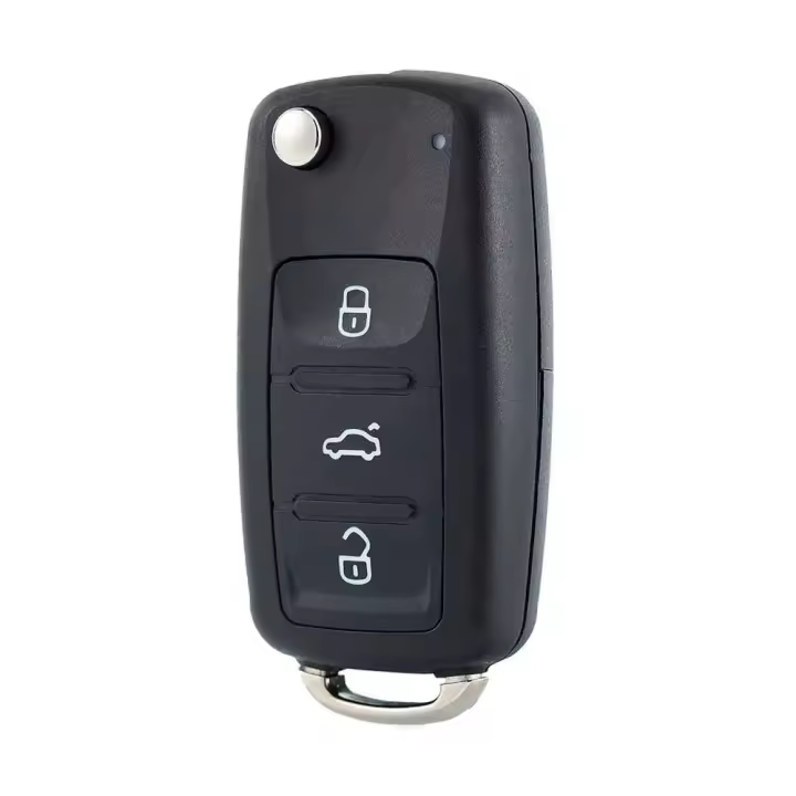 Ociodual Carcasa Llave de Mando 3 Botones Compatible con Golf Mk6 T1guan Polo Passat CC Seat Skoda Octavia, Funda Rígida Shell Case Cover - 1