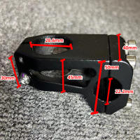 Aluminio Negro Aluminio Aleación Manillar 25.4mm/22.2mm Longitud 60mm Accesorios Bicicleta Manillar Exterior Partes 1 Pcs 200g - details 10