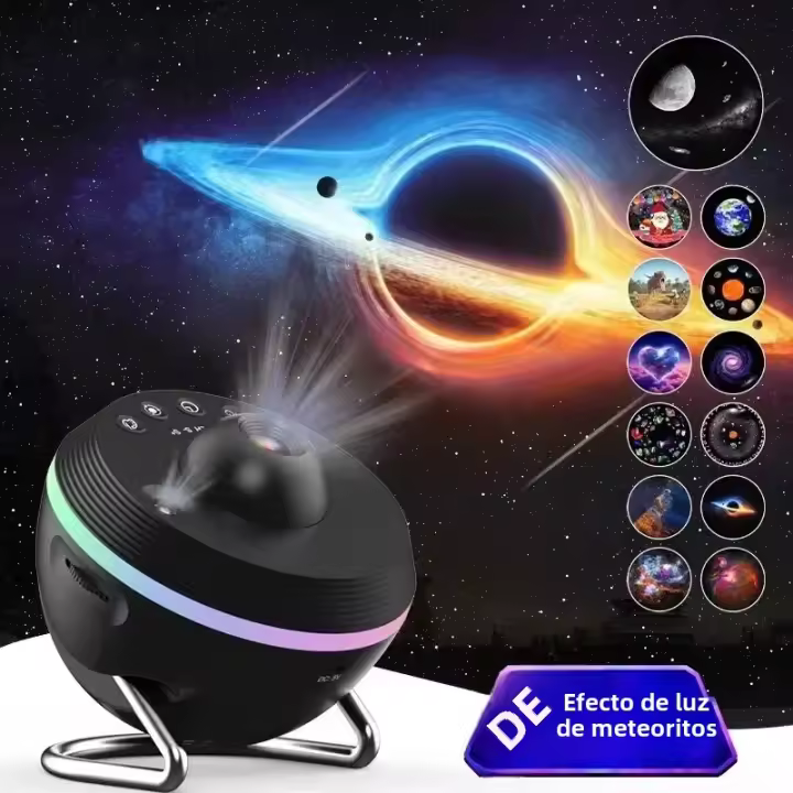 Proyector De Luz Galaxia Estelar 4K Ultra HD 13 Piezas Luz Atmosfera Dormitorio Regalo LED Dinámico Para Ambiente - 1