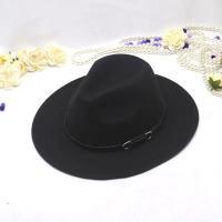 Sombrero De Punto Retro Británico Para Hombres Y Mujeres Con Cierre De Cuero Pequeño Sombrero De Jazz Tweed Felt Panama De Lujo Unisex Para Negocios - details 3