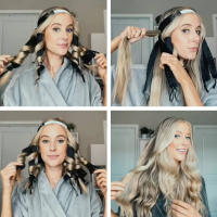 Rizador de Pelo sin Calor - Diadema Durmiente con Tentáculos de Felpa - details 4