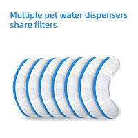 Filtro De Carbono Activado Para Bebedero De Gato Y Perro Reemplazo 5/20/30pcs Dispensador De Agua Para Mascotas - details 0