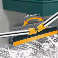 Cepillo Mágico 3 En 1 Limpieza Doméstica Cepillo De Piso Escobilla Con Mango Largo Acero Inoxidable Microfibra Para Baño Y Hogar - details 5
