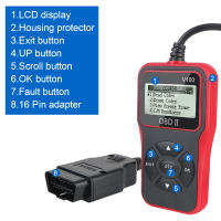 Lector De Códigos OBD2 V100 Herramientas De Diagnóstico Para Coche Scanner OBD 2 Universal Con Pantalla Digital Plug And Play - details 6