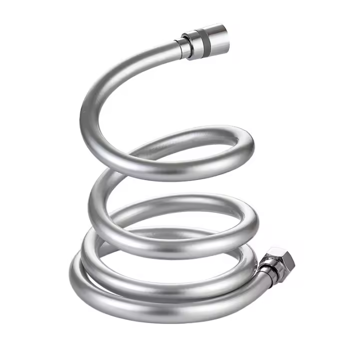 Flexo de Ducha de PVC de 1,5 m, flexo de Ducha antigiiro y antigiiro 360 ° con conexión de baño, Universal G 1/2 SSIT - 1