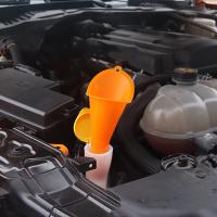 Funel De Estem Largo Para Automóvil Herramienta De Rellenado De Gasolina Y Aceite Para Motor De Motocicleta Y Taller De Automóviles Accesorios De Auto Color Orange - details 3