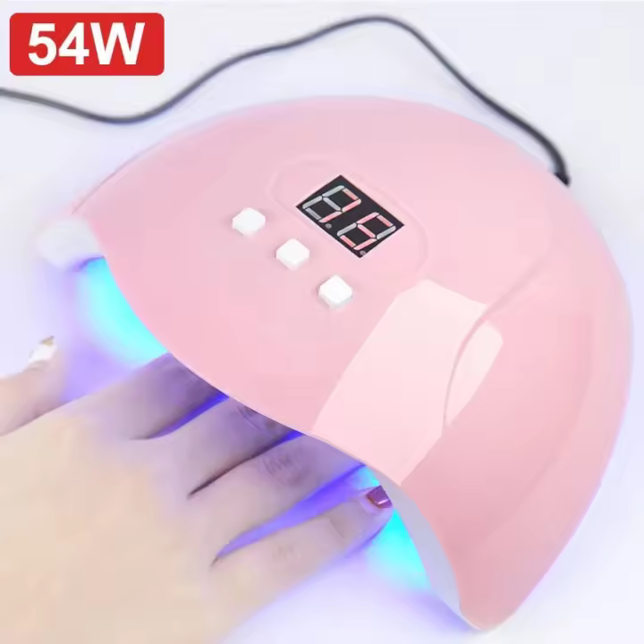 Secador De Uñas LED 54W Para Todas Las Tipos De Esmalte De Gel Polvo Curing 18 Lámparas USB Para Máquina De Manicura - 1