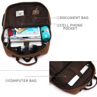 Mochila De Lona Para Hombres MARKROYAL Bolso De Hombro Para Estudiantes Con Capacidad Para Portátil De 15 Pulgadas Bolsa Escolar Casual Para Adolescentes - details 3