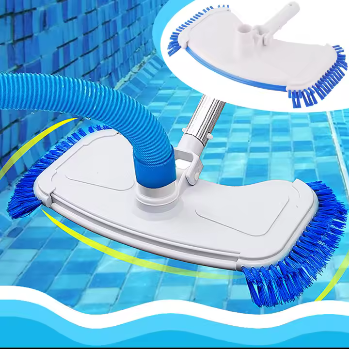 Cabeza De Succión Curva Para Piscina Limpieza De Baños Y Spas Herramienta De Limpieza Para Hoteles Y Showers Ahorra Esfuerzo - 1