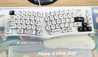 Naught Cat Teclas De Juego Mecha Mx 140 Teclas Perfil MOA PBT Teclas Sublimación Para Teclado Mecha Gaming Blanco Negro - details 12