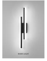 Lámpara De Pared Moderna LED Nordic 12W Negra Con Sombrilla De Acrílico Iluminación Dual Interior Para Cocina Dormitorio Estudio Baño - details 4