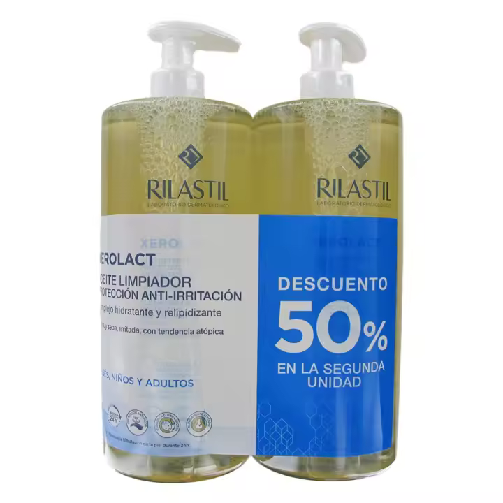 Rilastil  Xerolact  Aceite Limpiador 1000 ml + 1000 ml - 1