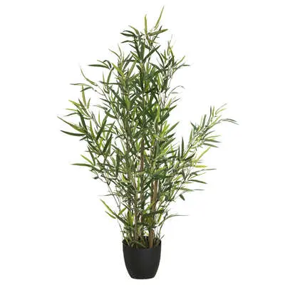 Factory Cuadros - Planta Artificial Bambú Altura 90 Cm con Maceta - Decoración Hogar - 1