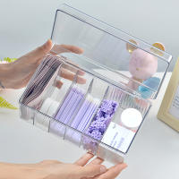 Caja De Almacenamiento Para Pestañas Con Tapa Organizador De Cosméticos De Acrílico Transparente Exclusivo Para Suministros De Maquillaje - details 1