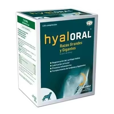 Hyaloral Razas Grandes y Gigantes 120 y 360 comprimidos  Condroprotector - 1