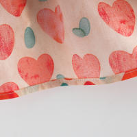 Vestido De Verano Para Bebé Niña Con Estampado De Amor Y Lazo En Algodón Vestido De Fiesta Con Mangas Flounce Estilo Coreano - details 13