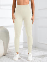 Leggings De Yoga Sin Costuras Cintura Alta Para Mujer Deporte De Encaje Fitness Ropa De Gimnasio Para Otoño E Invierno - details 6