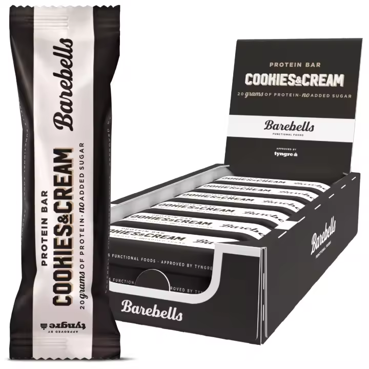 Barebells Protein Bar - Cookies & Cream -  12 barritas de 55 gramos - 1