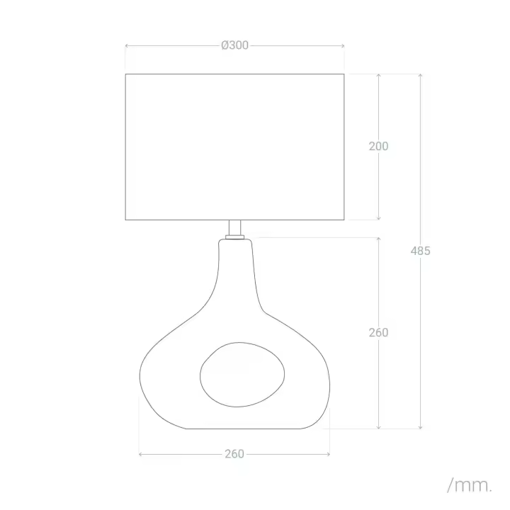 Ledkia Lámpara de Mesa Cerámica Idala Artesanal Única para Decoración Boho Chic con Protección IP20 - 1