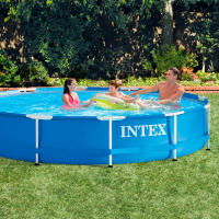 Piscina redonda metal frame intex 366x76 cm 6503 litros + depuradora - details 1