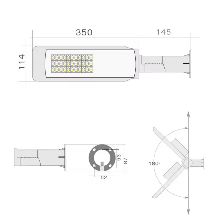 Farola Led Jandei 30W/50W/100W 6000K Luz Fría Exterior - 1