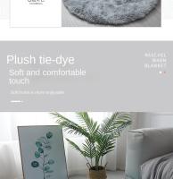 Alfombra Redonda De Peluche Suave Para Sala De Estar Decoración De Hogar Dormitorio Sala De Niños Estilo Moderno Tapete Grueso De Pelo - details 8