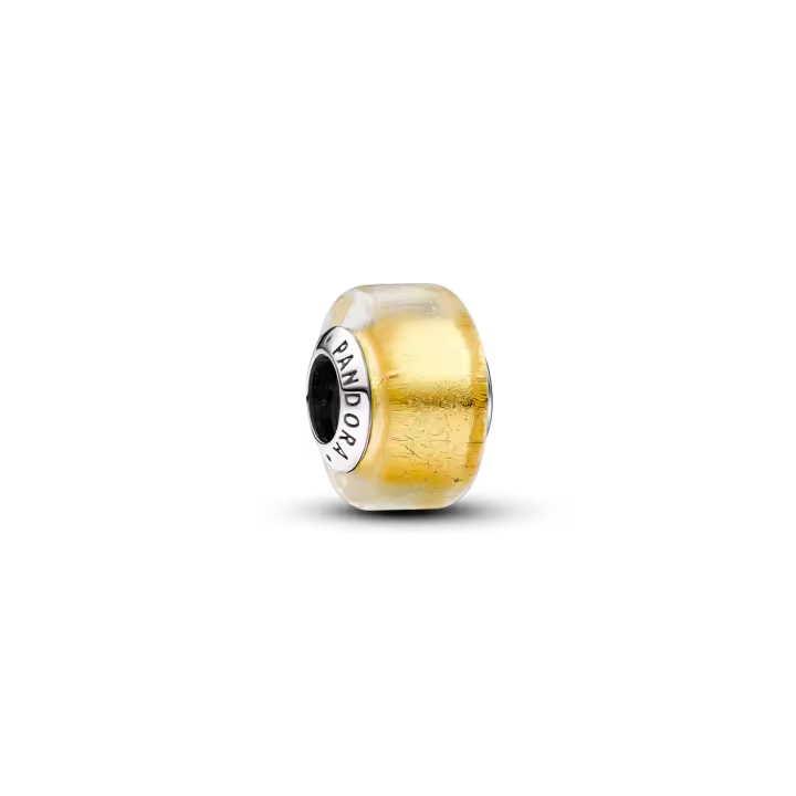 Charm Pandora Mini Cristal de Murano Dorado 793353C00 - 1