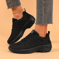 Zapatillas De Correr Casual Para Mujer Transpirables Ligeros Con Plataforma Y Cordones Zapatos Deportivos De Camuflaje Para Caminar Al Aire Libre - details 2