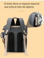 Mochila Multifuncional para Bebés -Bolso Maternidad, Bolso Cambiador, Ligero y De Gran Capacidad Para Viajar y Paseos Diarios, Resistente al Agua, Perfecto Para Pañales De Bebé, Con Múltiples Bolsillos y Apertura Ancha, Ideal Para Padres Moderno - details 7